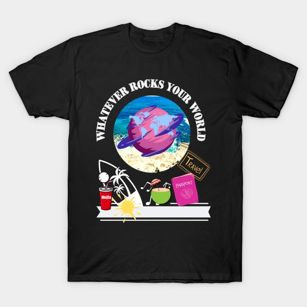 Travel Vacation Design T-Shirt by TASKARAINK